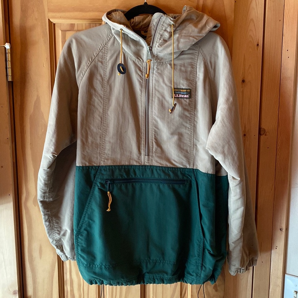 LLBean pullover quilted jacket